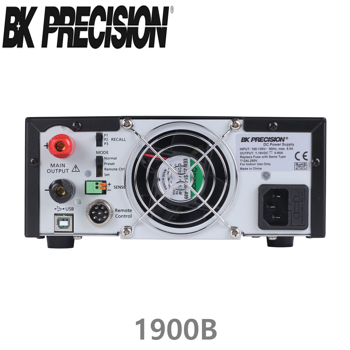 [ BK PRECISION ] BK 1900B, 16V/60A, Switching DC Power Supply, USB interface, DC 전원공급기, B&K 1900B