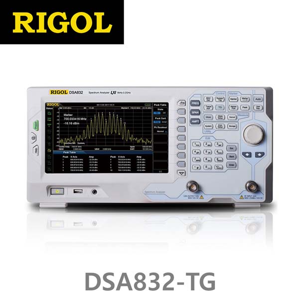 [ RIGOL DSA832-TG ] 9kHz-3.2GHz, Tracking Generator, Spectrum Analzyer, 스펙트럼분석기