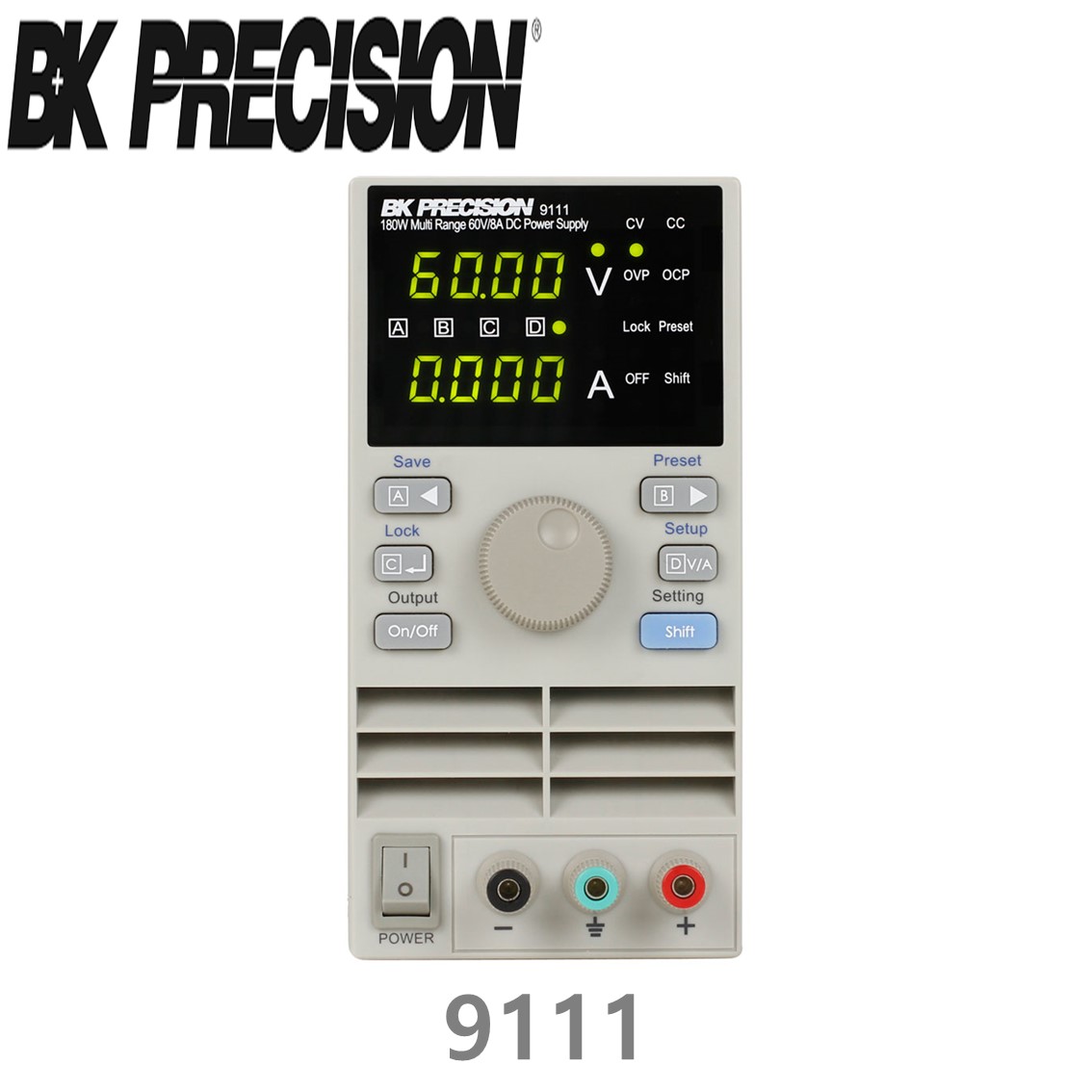 [ BK PRECISION ] BK 9111, Multi Range 60V/8A(180W), DC Power Supply, DC 전원공급기, B&K 9111