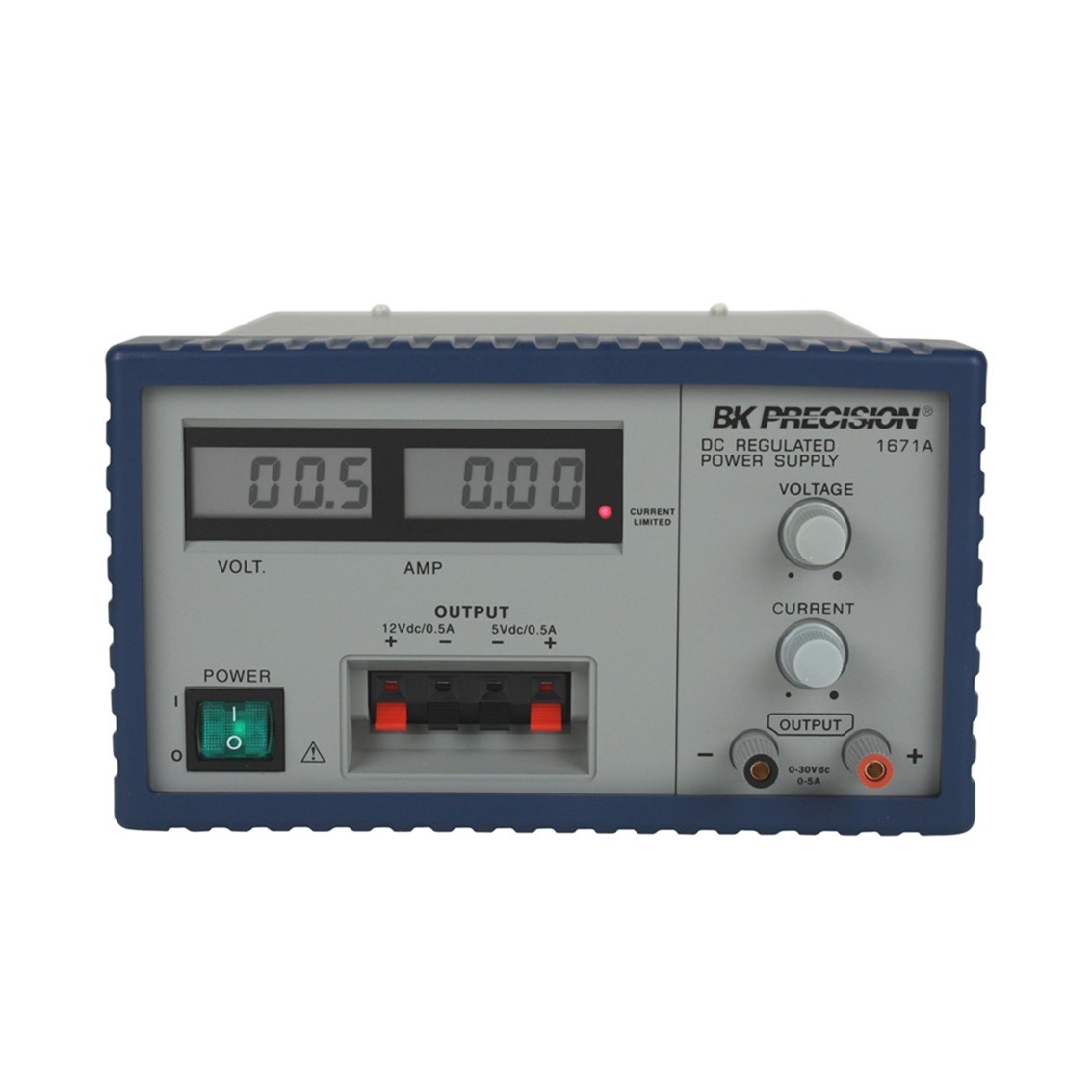 BK PRECISION 1670A  3채널 DC파워서플라이 30V/3A(가변), 12V/0.5A(고정), 5V/0.5V(고정)