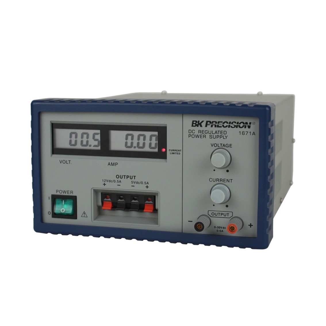 BK PRECISION 1670A  3채널 DC파워서플라이 30V/3A(가변), 12V/0.5A(고정), 5V/0.5V(고정)
