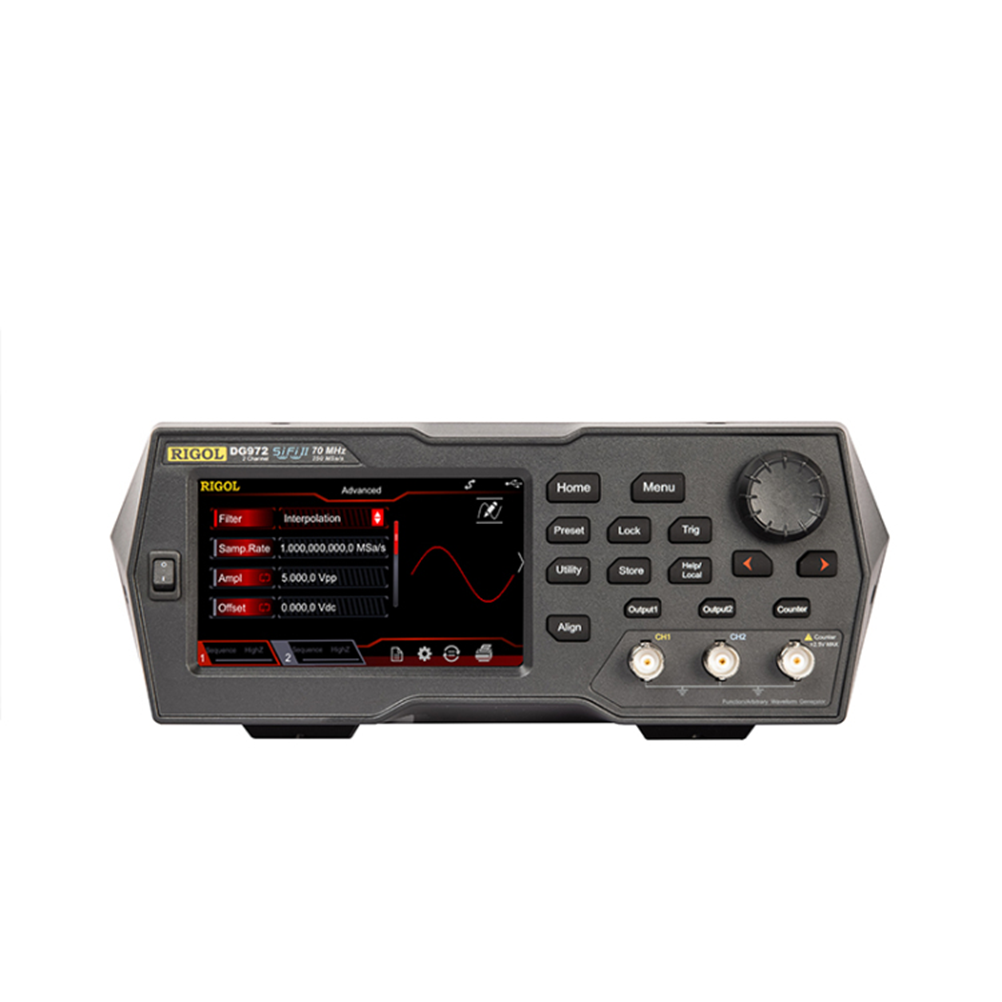 RIGOL DG972  2채널, 70MHz, 250MSa/s 임의파형발생기