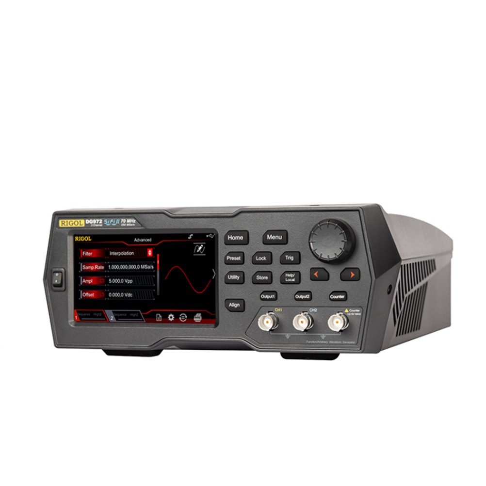 RIGOL DG972  2채널, 70MHz, 250MSa/s 임의파형발생기