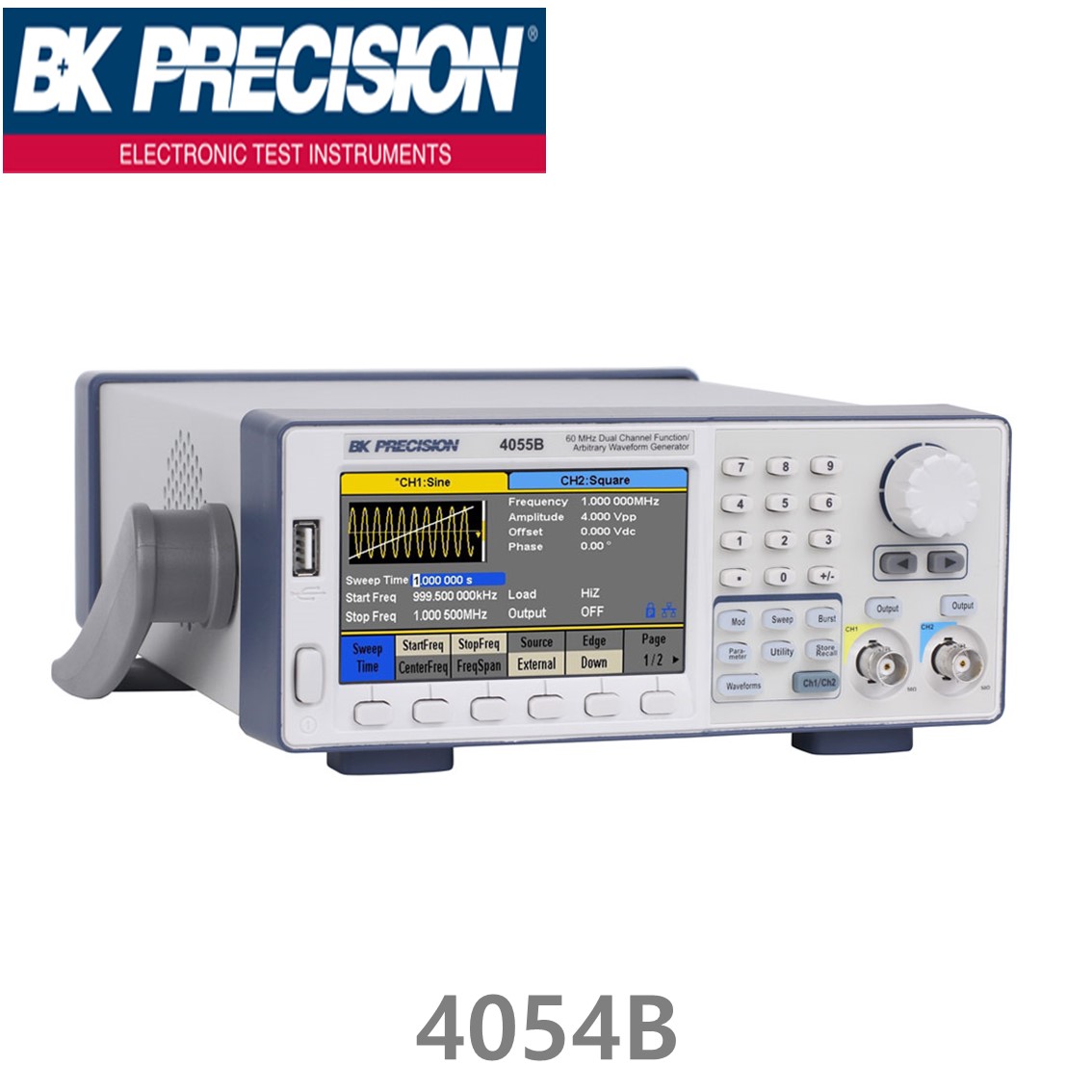 [ BK PRECISION ] BK 4054B, 30MHz, 2채널, Function/Arbitrary Generator, 함수발생기, 임의파형발생기, B&K 4054B