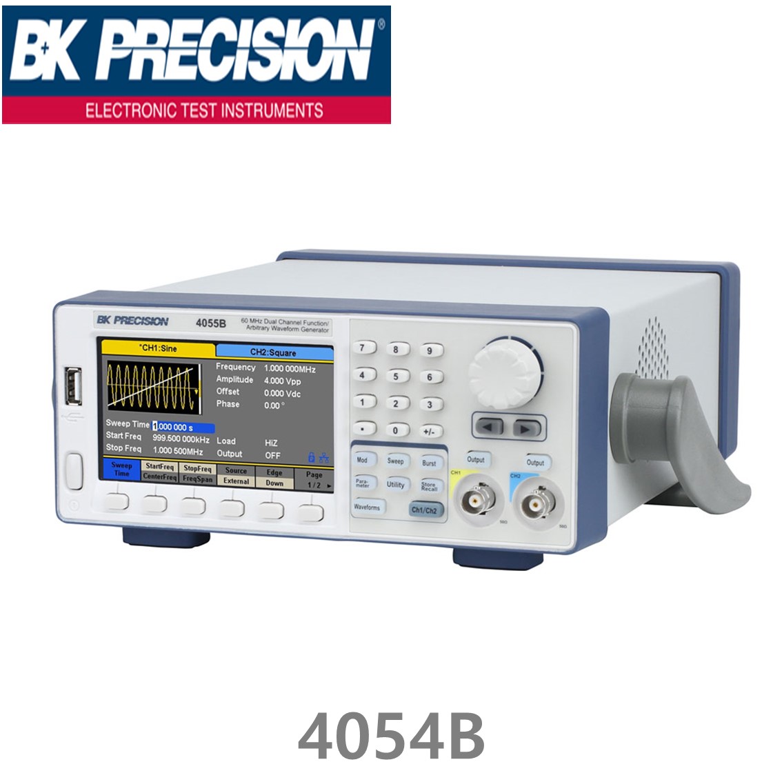 [ BK PRECISION ] BK 4054B, 30MHz, 2채널, Function/Arbitrary Generator, 함수발생기, 임의파형발생기, B&K 4054B