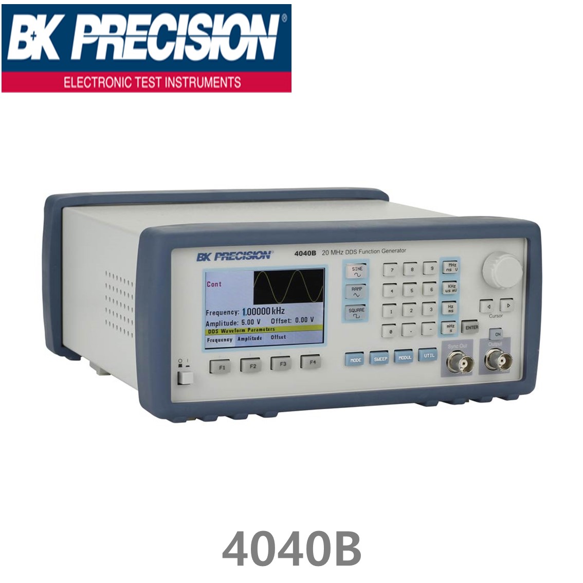 [ BK PRECISION ] BK 4040B, 20MHz, DDS Sweep Function Generator, 스윕 펑션제너레이터, 함수발생기, 주파수카운터, B&K 4040B