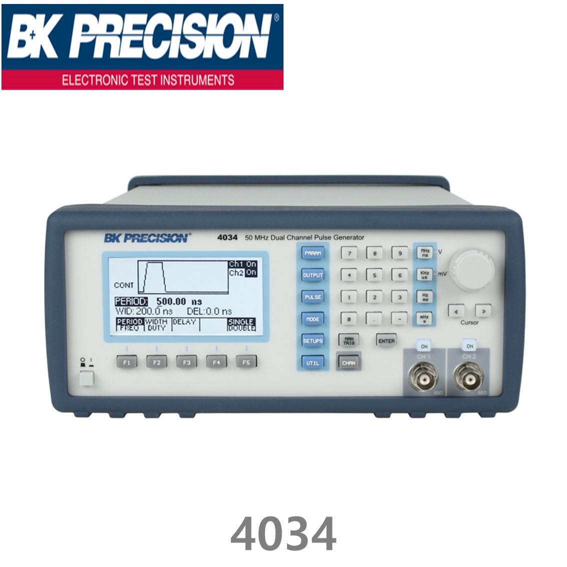 [ BK PRECISION ] BK 4034, 50MHz, 2채널, Dual Channel Pluse Generator, 펄스 발생기, 펄스제너레이터, B&K 4034