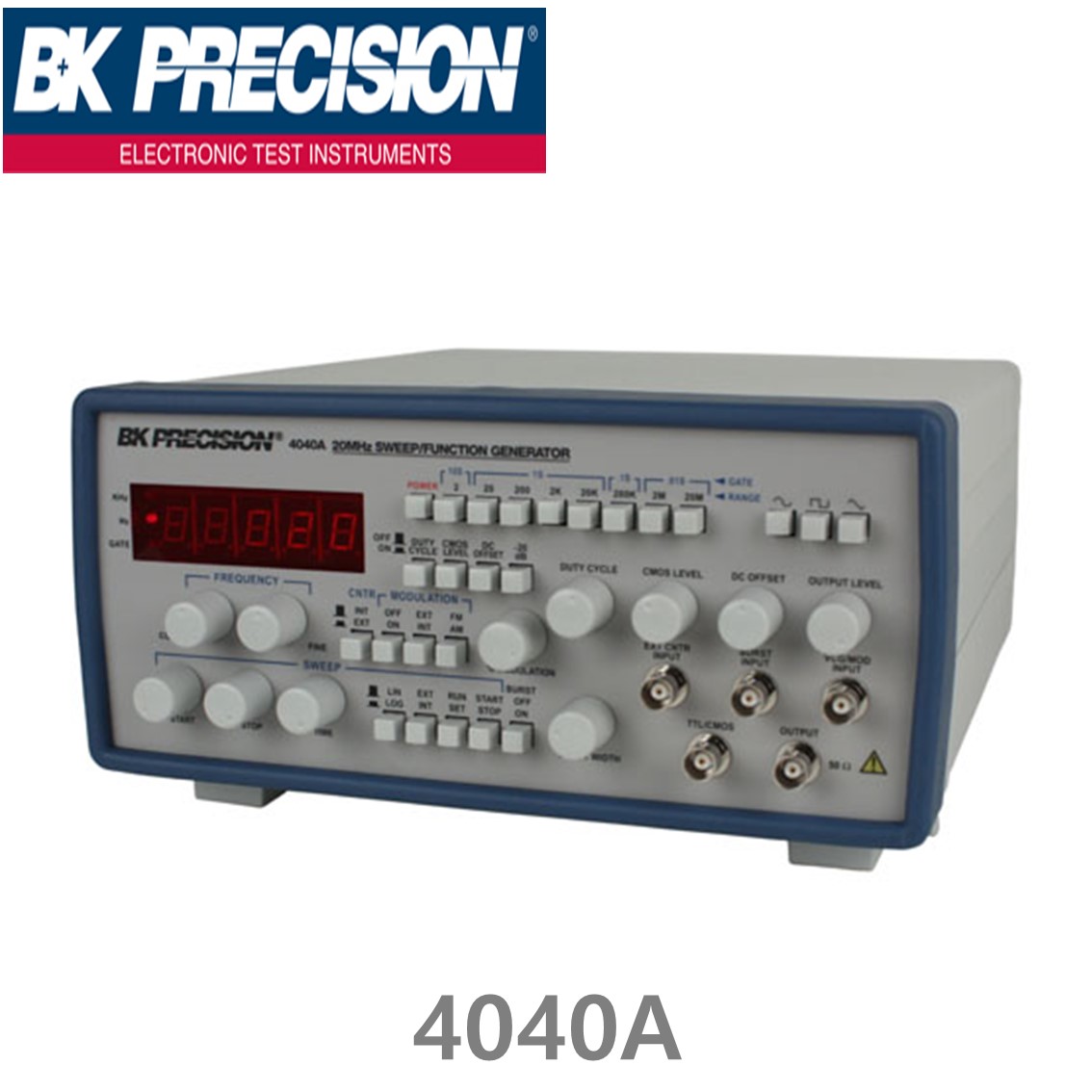 [ BK PRECISION ] BK 4040A, 20MHz, Sweep Function Generator, 스윕 펑션제너레이터, 함수발생기, 주파수카운터, B&K 4040A
