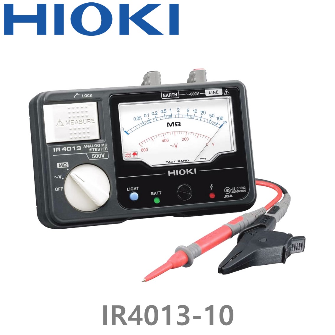 [ HIOKI ] IR4013-10 500V/100MΩ, 아날로그 메가옴 하이테스터