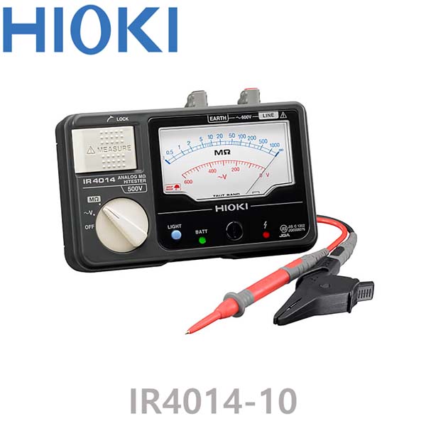 [ HIOKI ] IR4014-10 500V/1000MΩ, 아날로그 메가옴 하이테스터