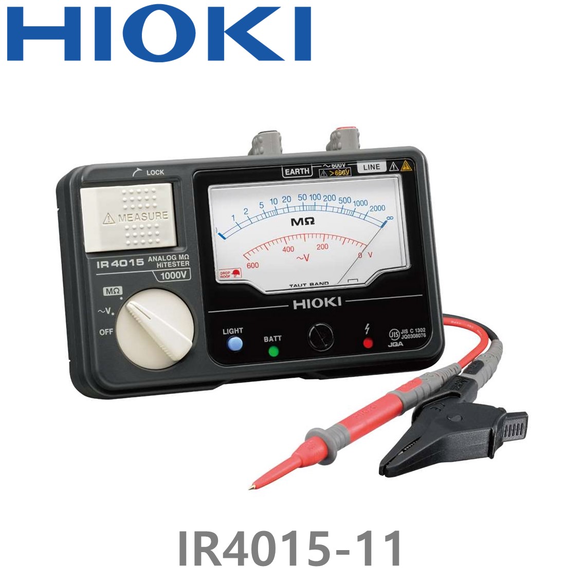 [ HIOKI ] IR4015-11 1000V/2000MΩ, 아날로그 메가옴 하이테스터