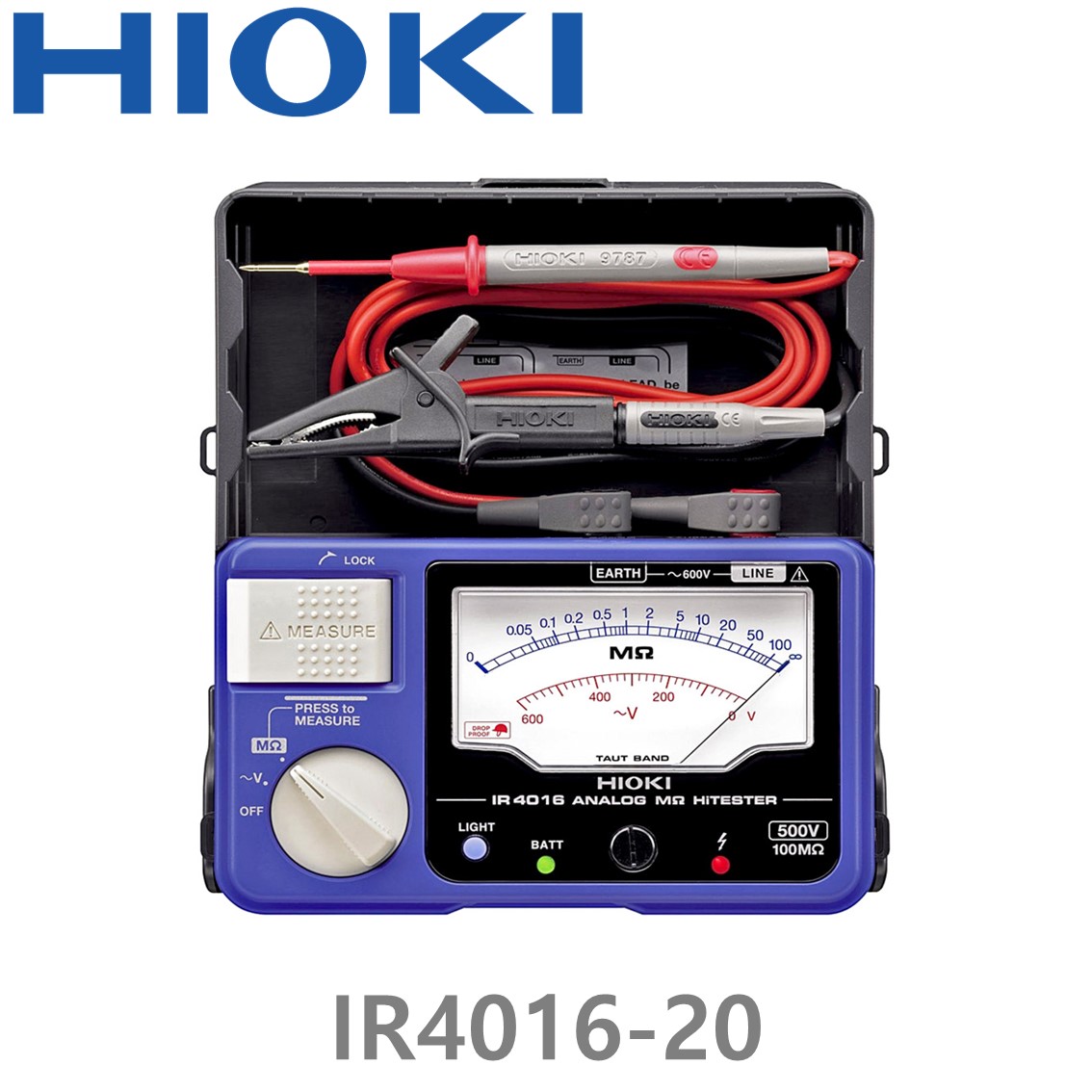 [ HIOKI ] IR4016-20 500V/100MΩ, 아날로그 메가옴 하이테스터