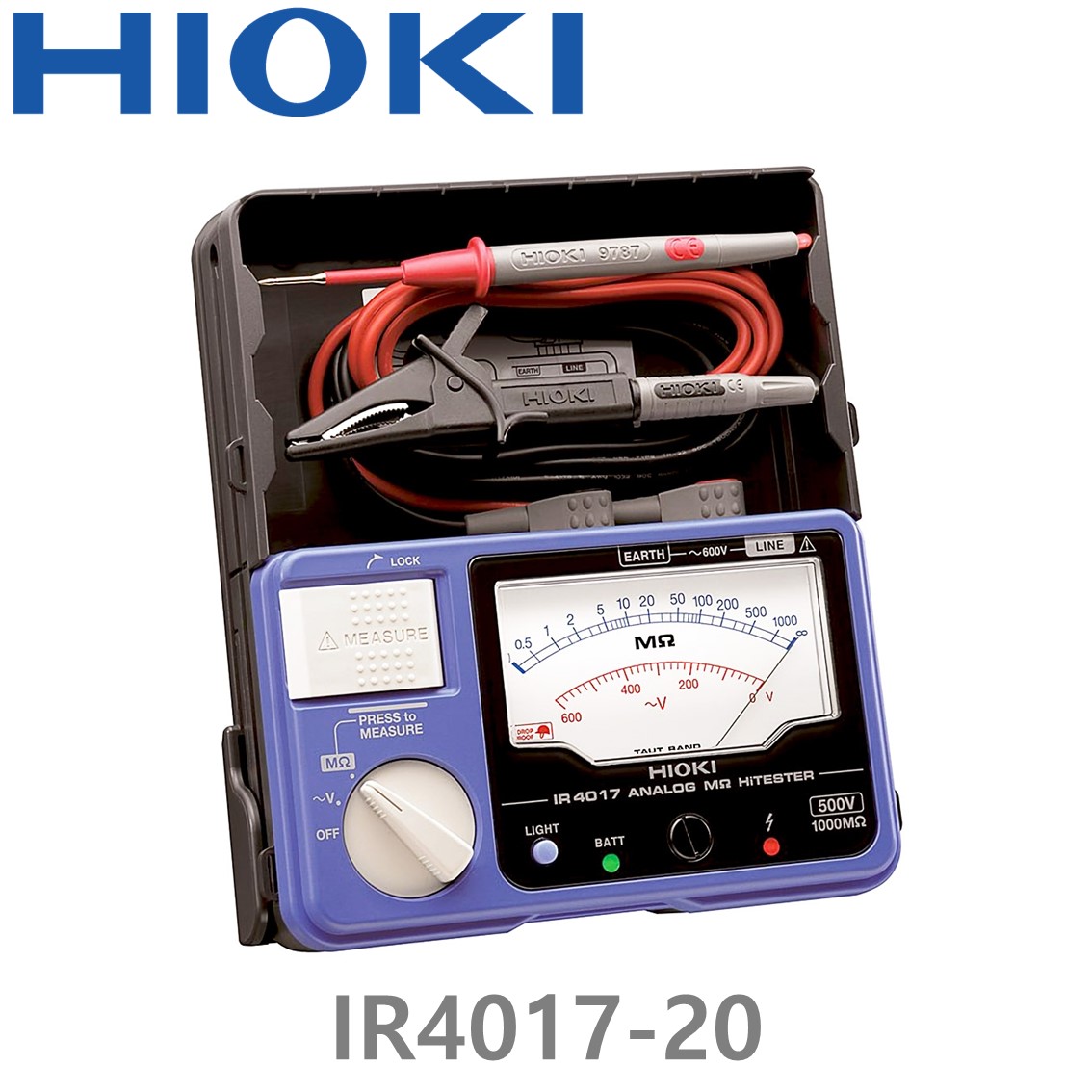 [ HIOKI ] IR4017-20 500V/1000MΩ, 아날로그 메가옴 하이테스터