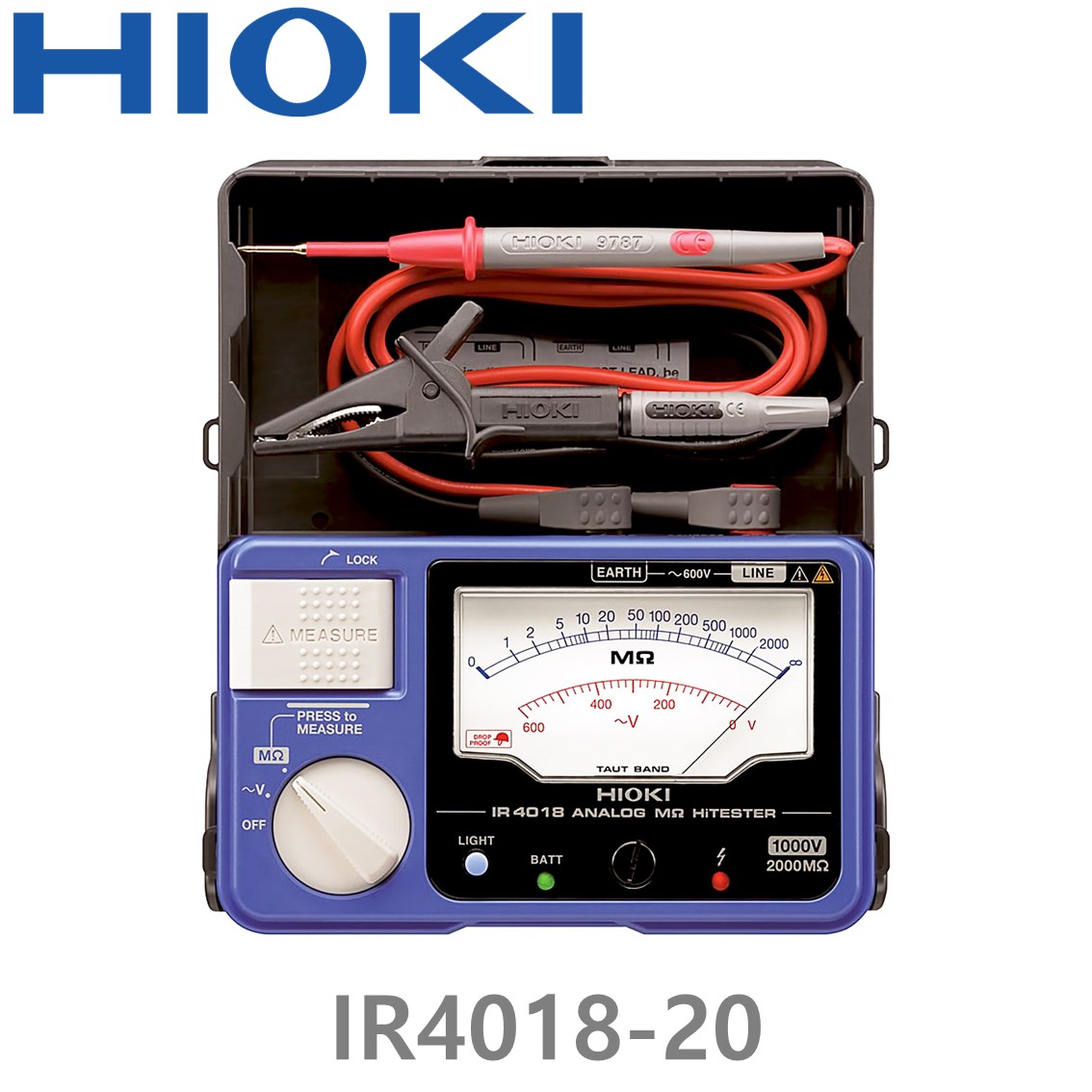 [ HIOKI ] IR4018-20 1000V/2000MΩ, 아날로그 메가옴 하이테스터
