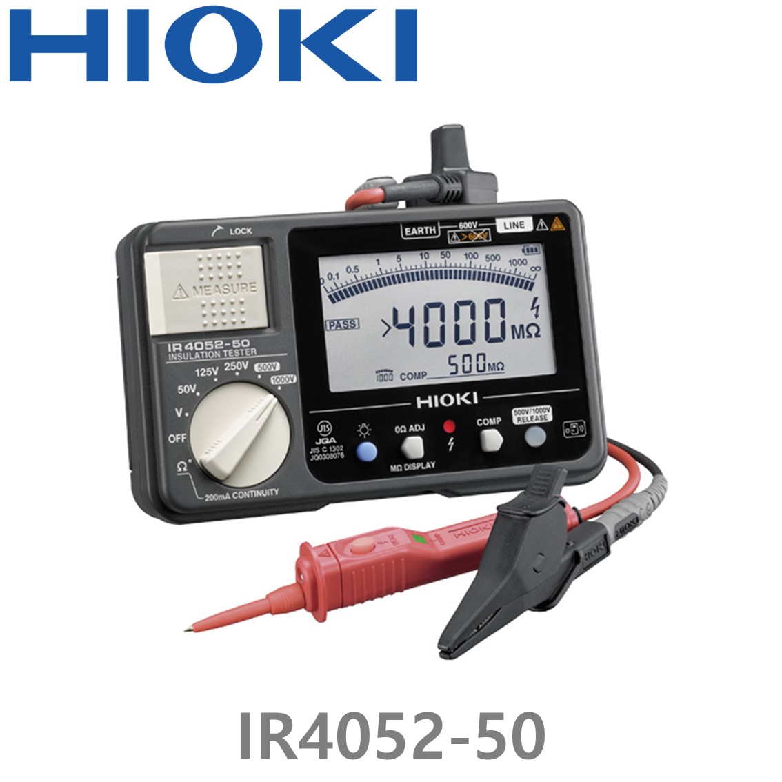 [ HIOKI ] IR4052-50, 50~1000V, 디지털 절연저항계, Digital Insulation Tester