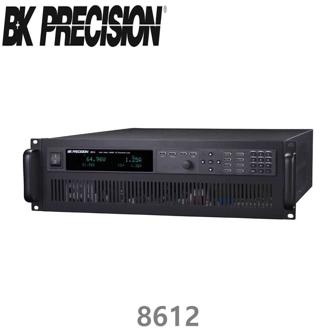 [ BK PRECISION ] BK 8612, 750W Programmable DC Electronic Load, 프로그래머블 DC 전자로드, B&K 8612
