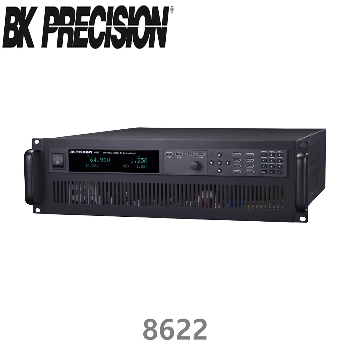 [ BK PRECISION ] BK 8622, 500V/100A(2500W), DC Electronic Load, DC전자부하기, B&K 8622