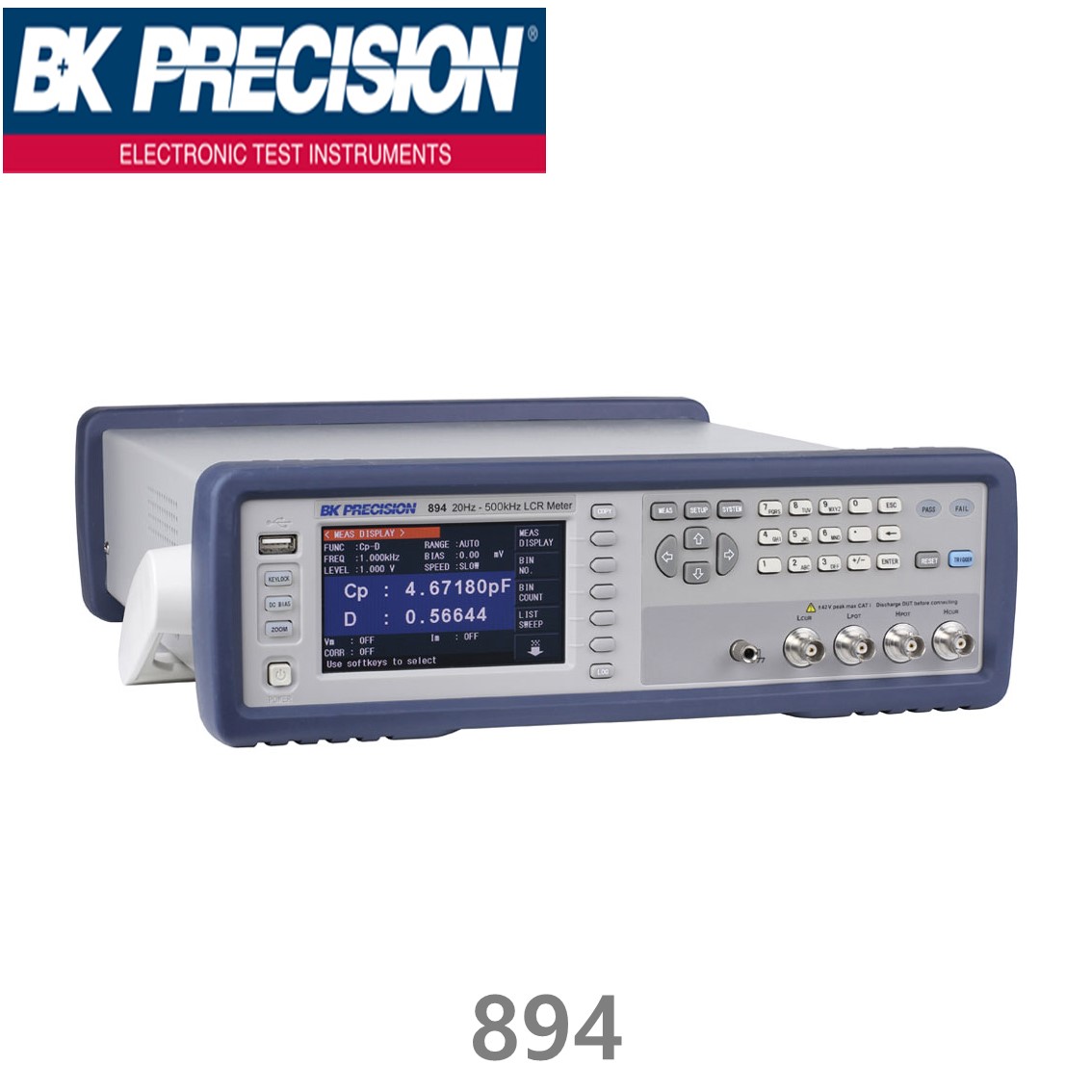 [ BK PRECISION ] BK 894, 500 kHz Bench LCR Meter, 고성능 LCR메타, B&K 894