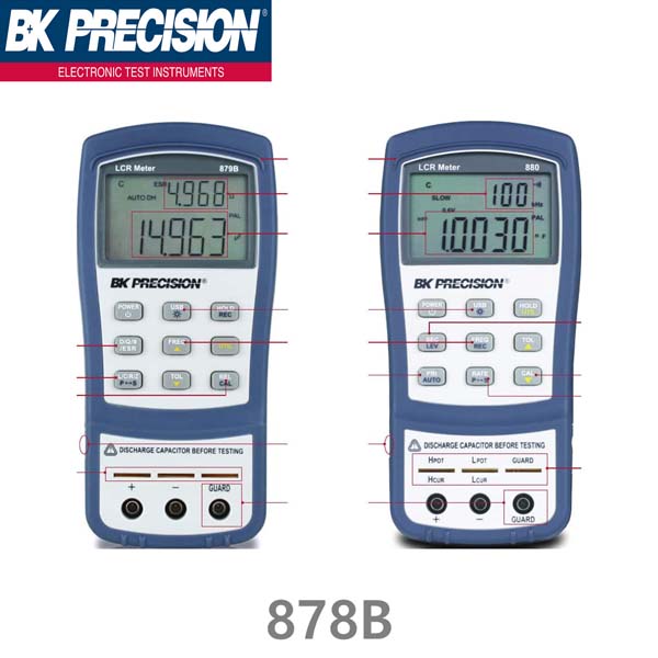 [ BK PRECISION ] BK 878B 1KHz, LCR Meter, 휴대형 LCR메타 B&K 878B