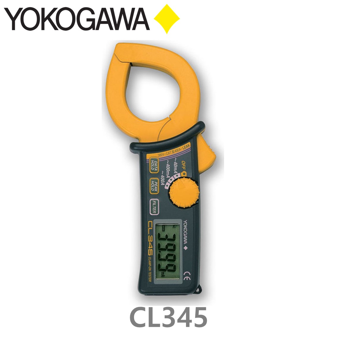 [ YOKOGAWA ] CL345 누설 클램프 테스터, 누설 전류, True RMS, 400A