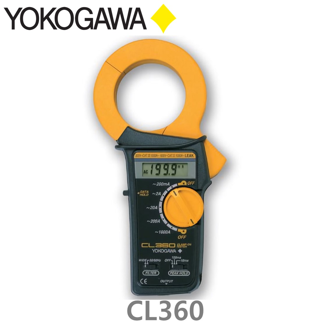 [ YOKOGAWA ] CL360 누설 클램프 테스터, 누설전류 100A