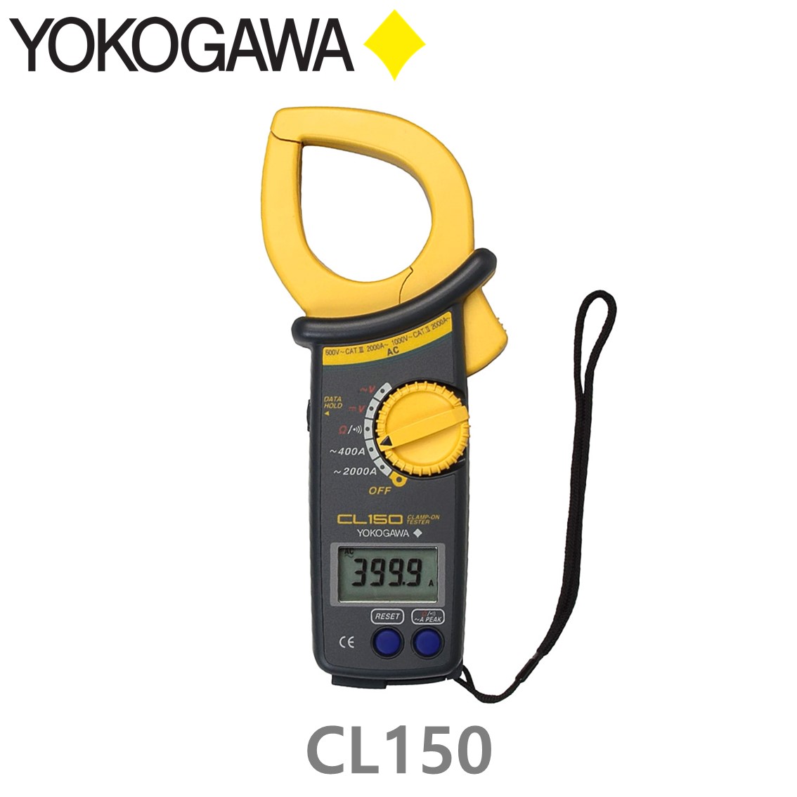 [ YOKOGAWA ] CL150 클램프 테스터, ACA, ACV, DCV, OHM, 2000A