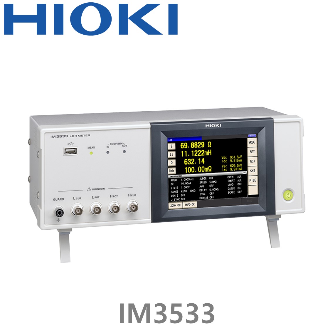 [ HIOKI ] IM3533 1mHz~200kHz, LCR미터, LCR METER