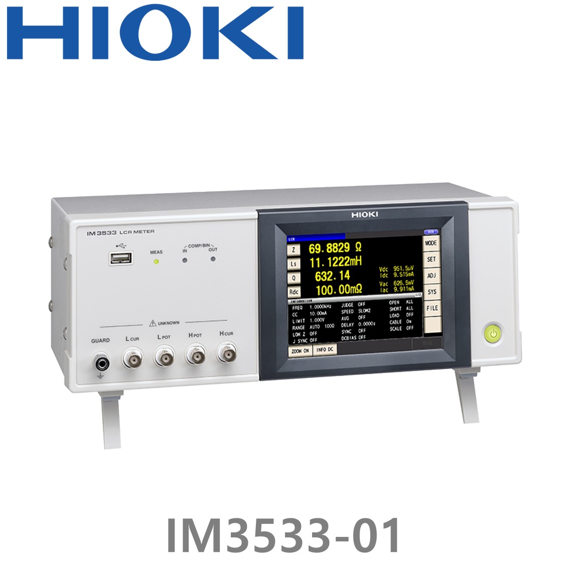 [ HIOKI ] IM3533-01 1mHz~200kHz, LCR미터, LCR METER