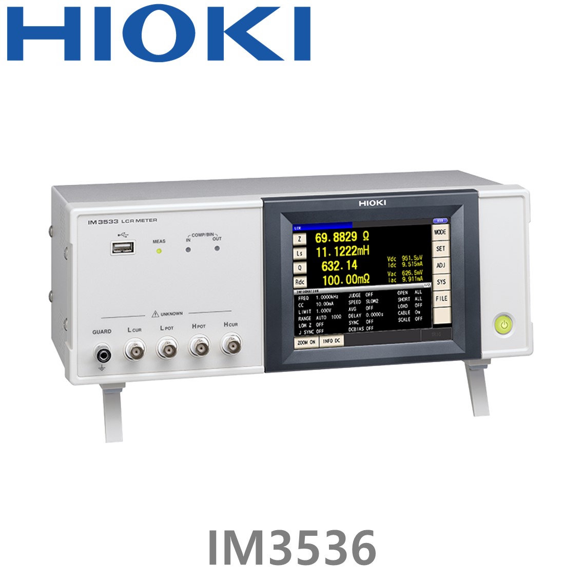 HIOKI IM3536  4Hz ~ 8MHz, LCR미터, LCR METER