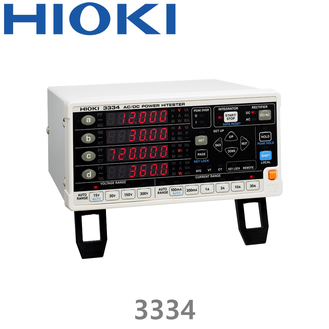 [ HIOKI ] 3334 AC/DC 파워 하이 테스터, 단상전력계, AC/DC파워미터