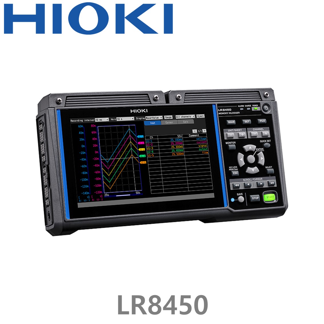 [ HIOKI ] LR8450 메모리 하이로거, 최대 120채널 확장