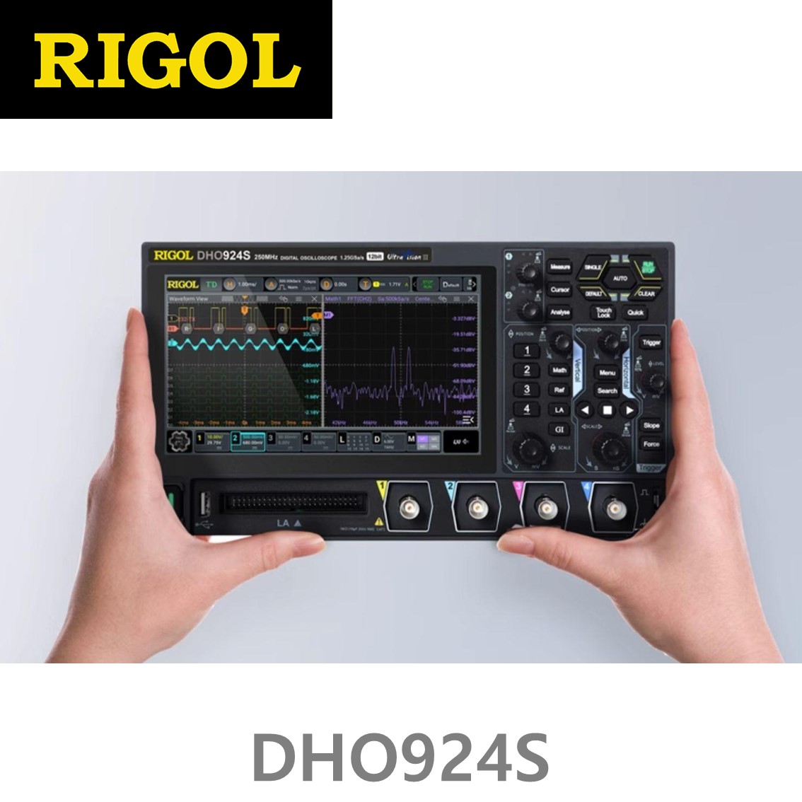 [ RIGOL DHO924S ] 4채널 250MHz 1.25GSa/s 12비트 오실로스코프 신호발생기 1CH