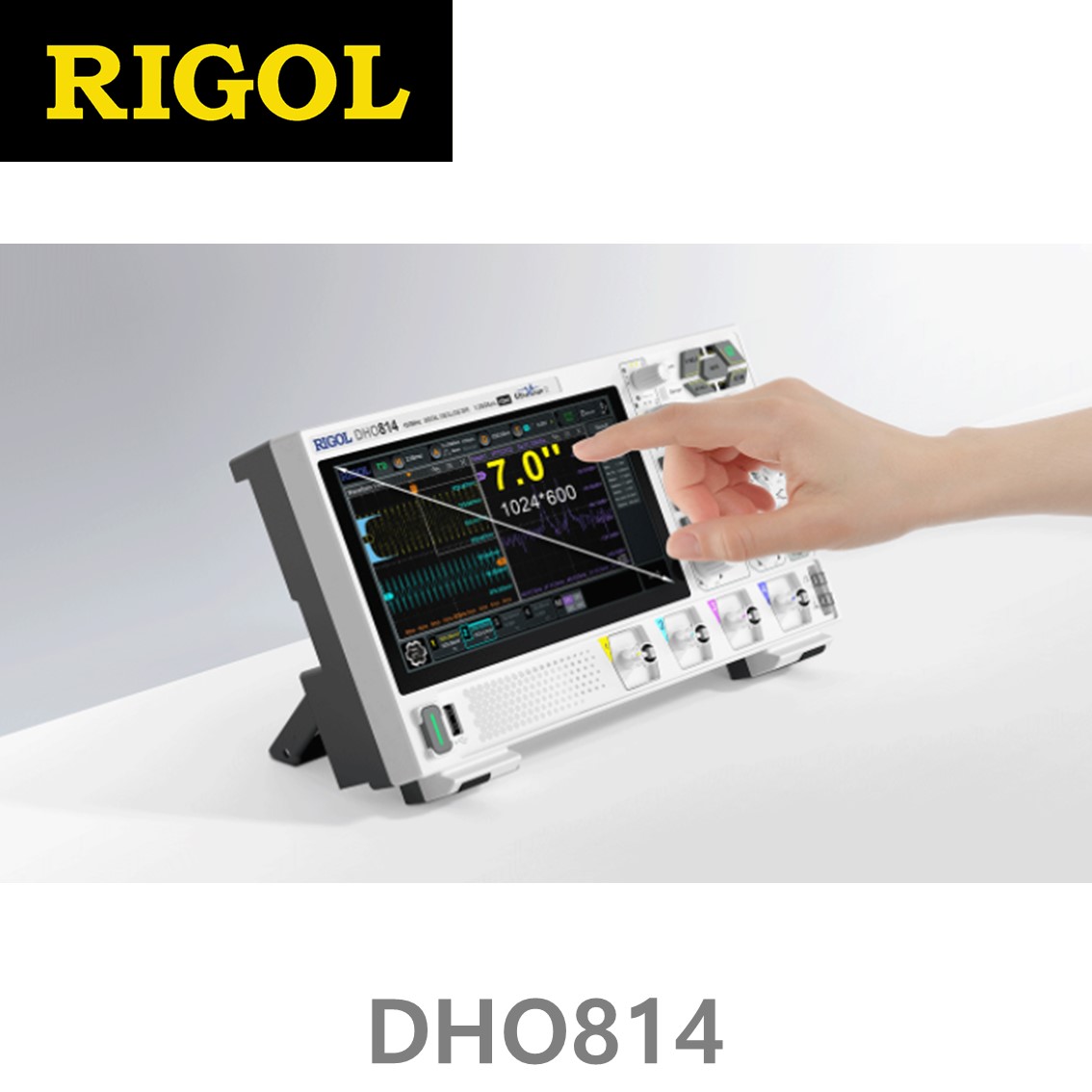 [ RIGOL DHO814 ] 4채널 100MHz 1.25GSa/s 12비트 오실로스코프