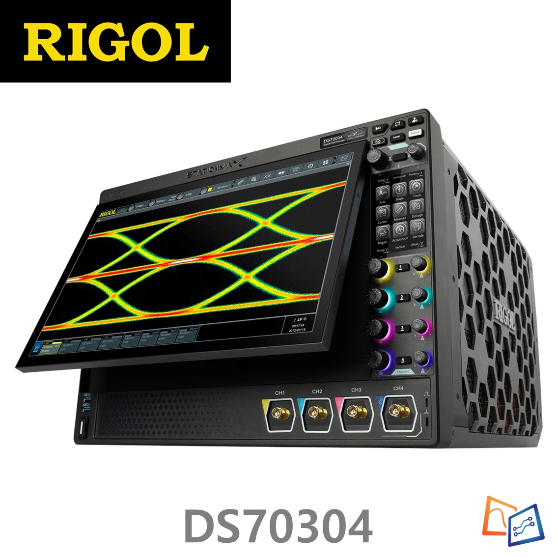 [ RIGOL DS70304 ] 3GHz 4채널 20GSa/s 1000000 wfms/s 디지털 오실로스코프