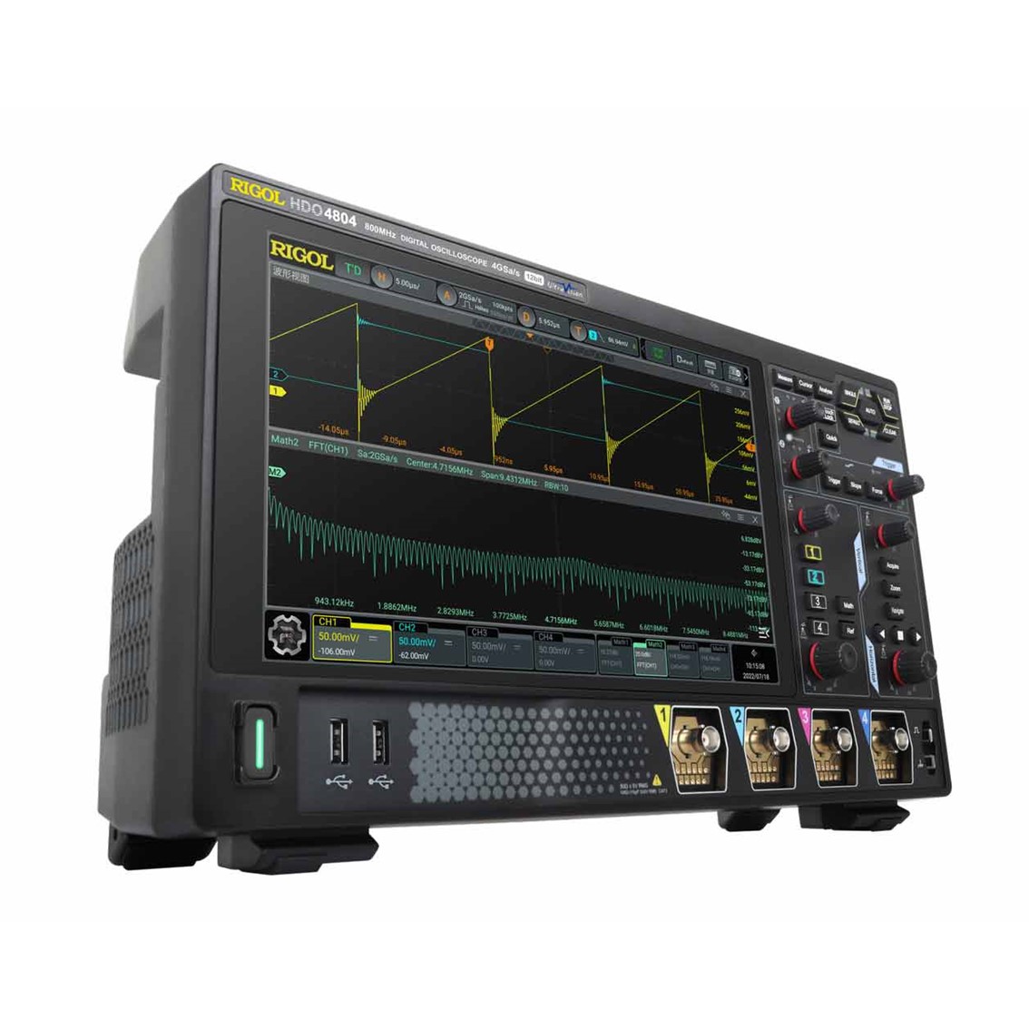 RIGOL DHO4804  4채널, 800MHz, 4GSa/s 디지털 오실로스코프