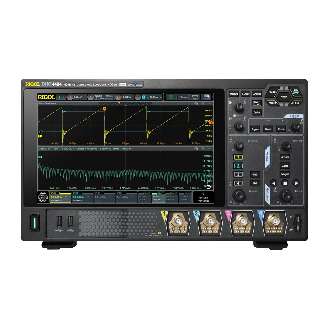RIGOL DHO4804  4채널, 800MHz, 4GSa/s 디지털 오실로스코프