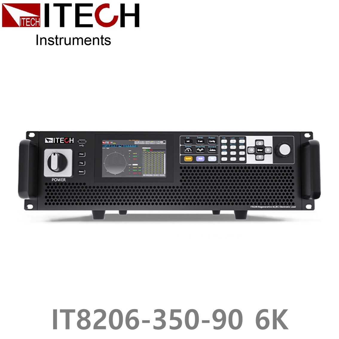 [ ITECH ] IT8206-350-90 6kVA 회생형 AC/DC 전자부하기, Regenerative AC/DC Electronic Load
