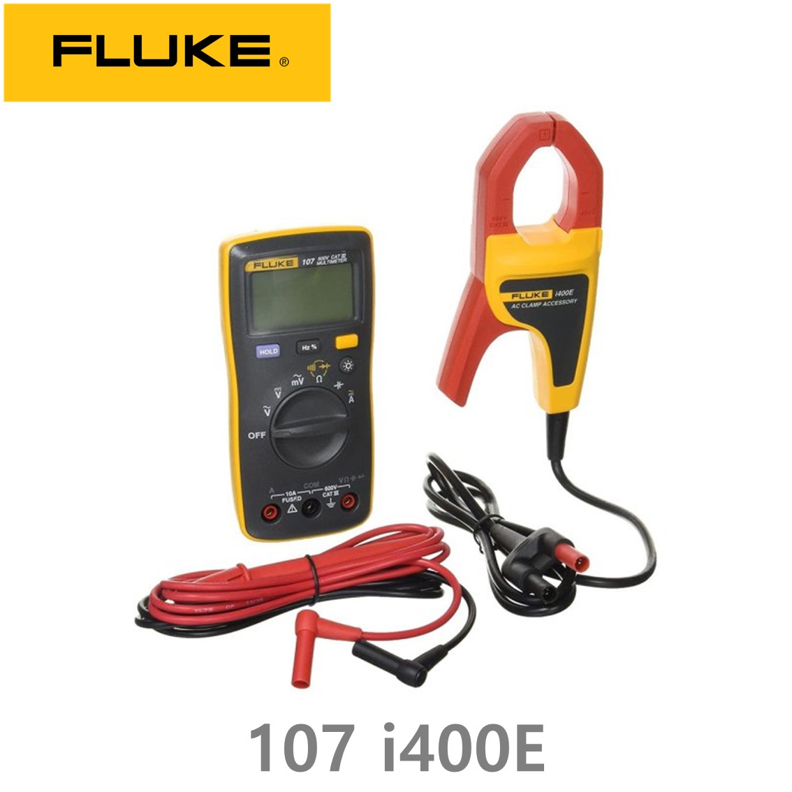 [ Fluke107 i400E ESP ] Fluke 107 디지털 멀티미터 i400E 클램프 번들 ( AC전류프로브 포함 )