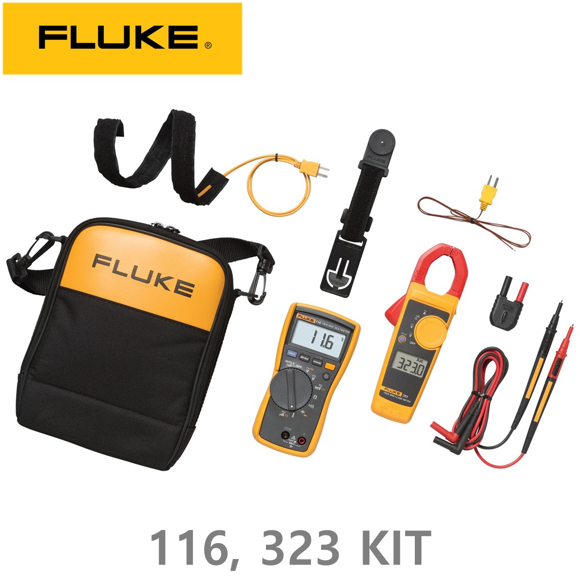 [ FLUKE 116, 323 KIT ] 디지탈 멀티미터, 정품 플루크 116/323 콤보 키트 ( 클램프미터 포함)