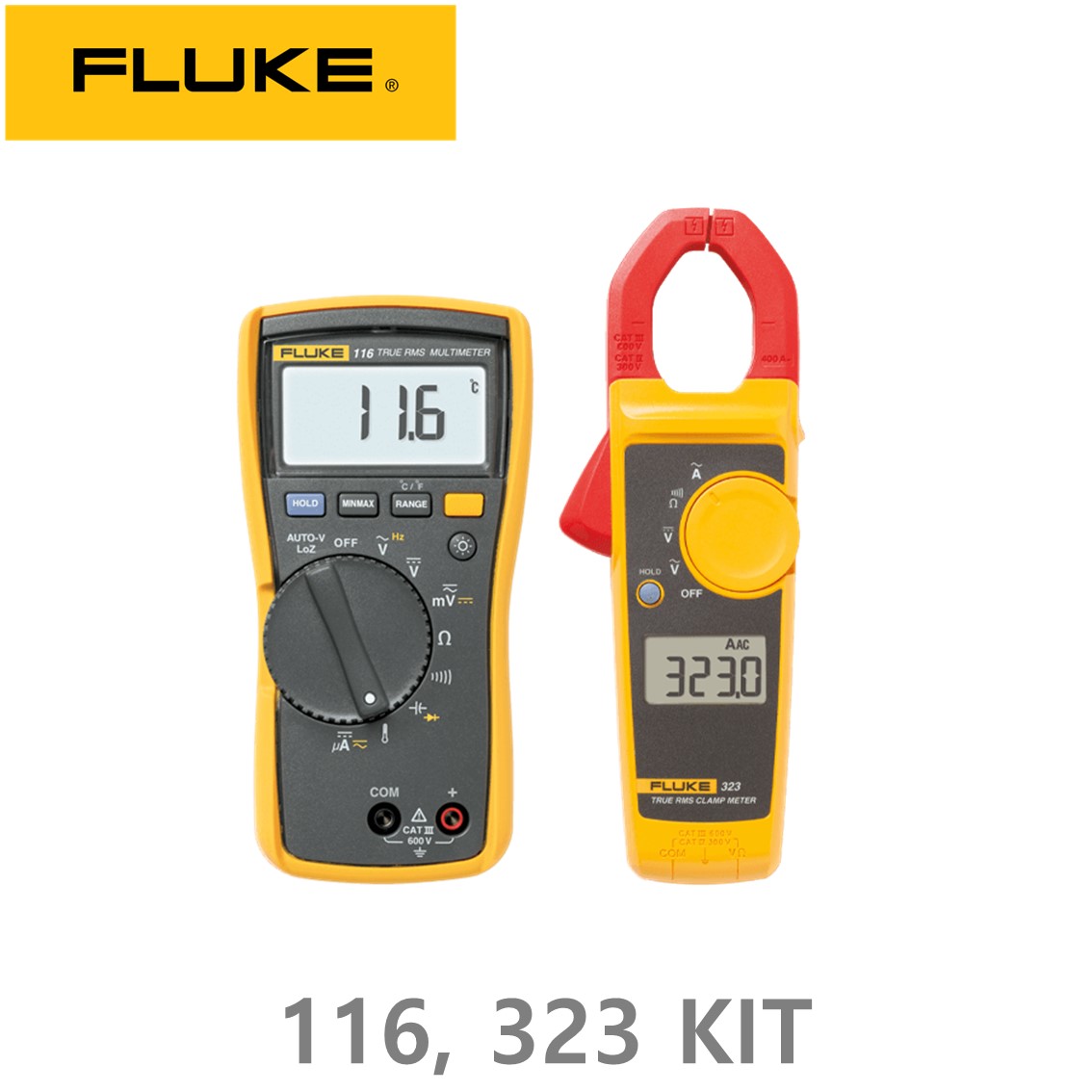 FLUKE 116, 323 KIT  디지탈 멀티미터, 정품 116/323 콤보 키트 ( 클램프미터 포함)