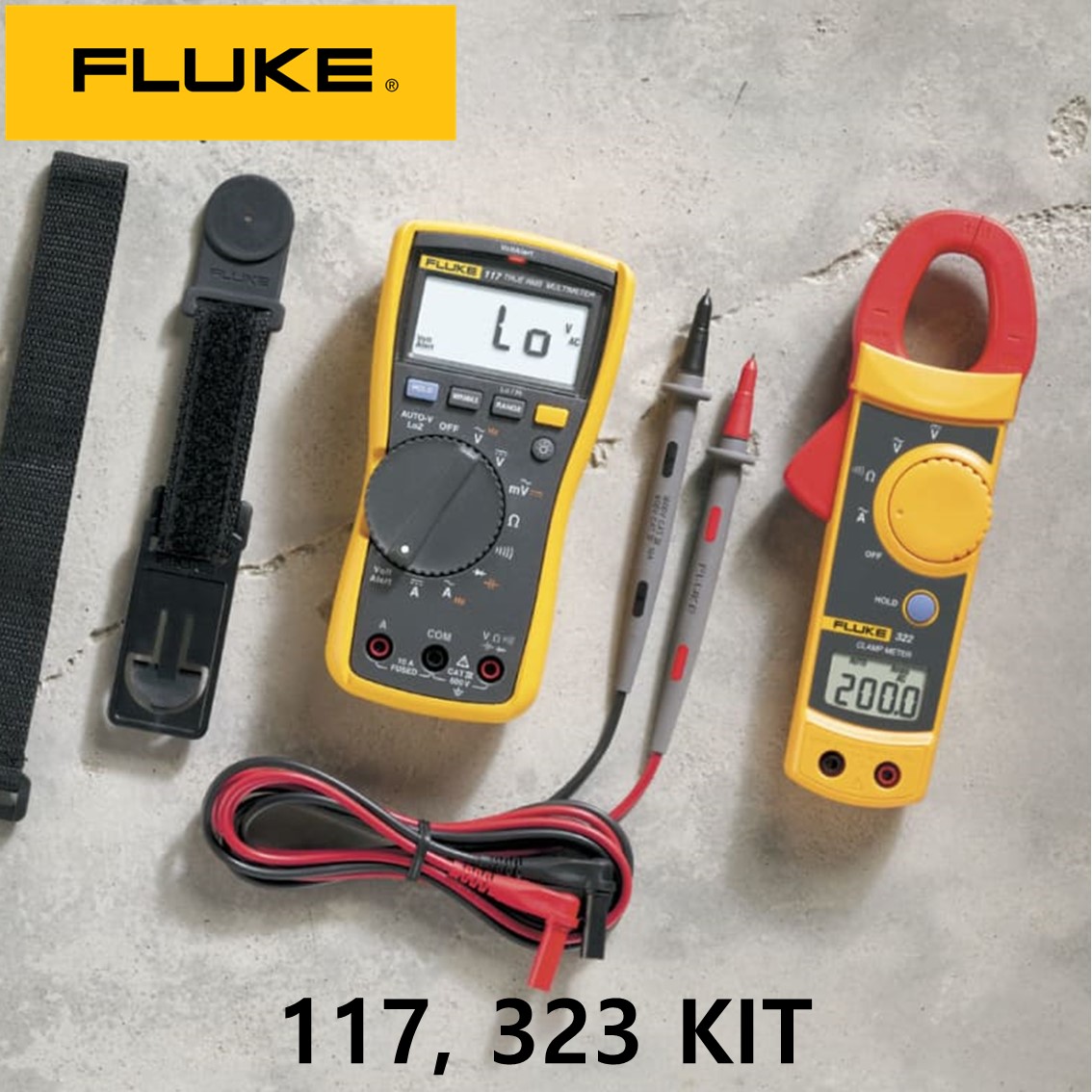 FLUKE 117, 323 KIT  디지탈 멀티미터, 디지탈 테스터 ,정품 117/323 콤보 키트