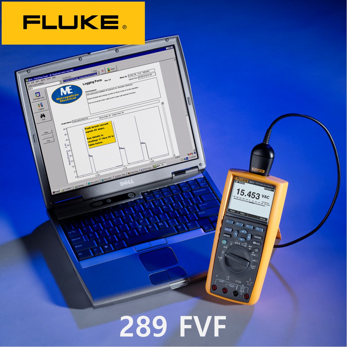 FLUKE 289 FVF  정품 디지털멀티미터 콤보키트 (S/W포함)