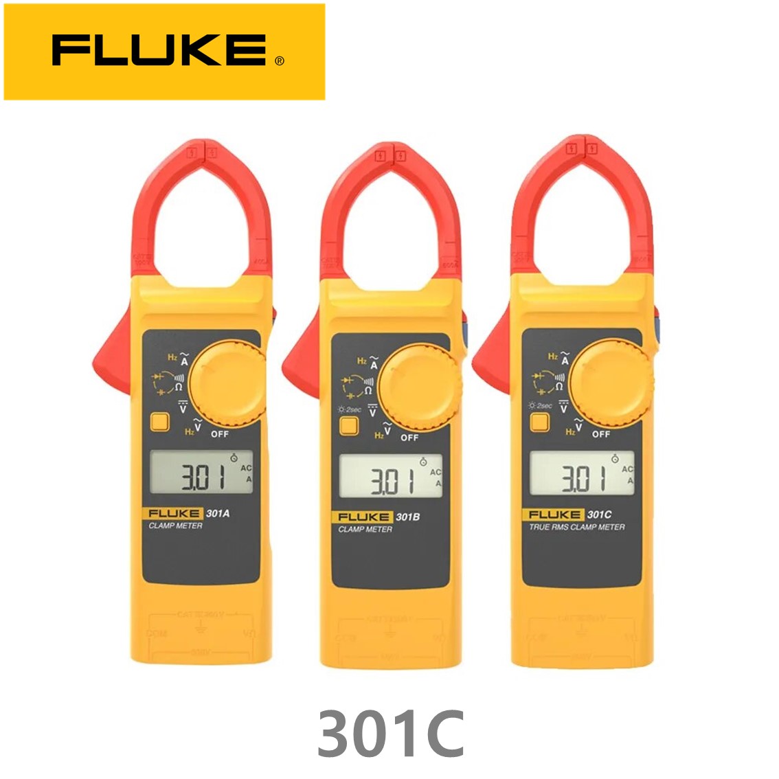 [ FLUKE 301C / APC] 정품 플루크 클램프미터,후크미터, 후크메타 1000A AC 전류클램프미터
