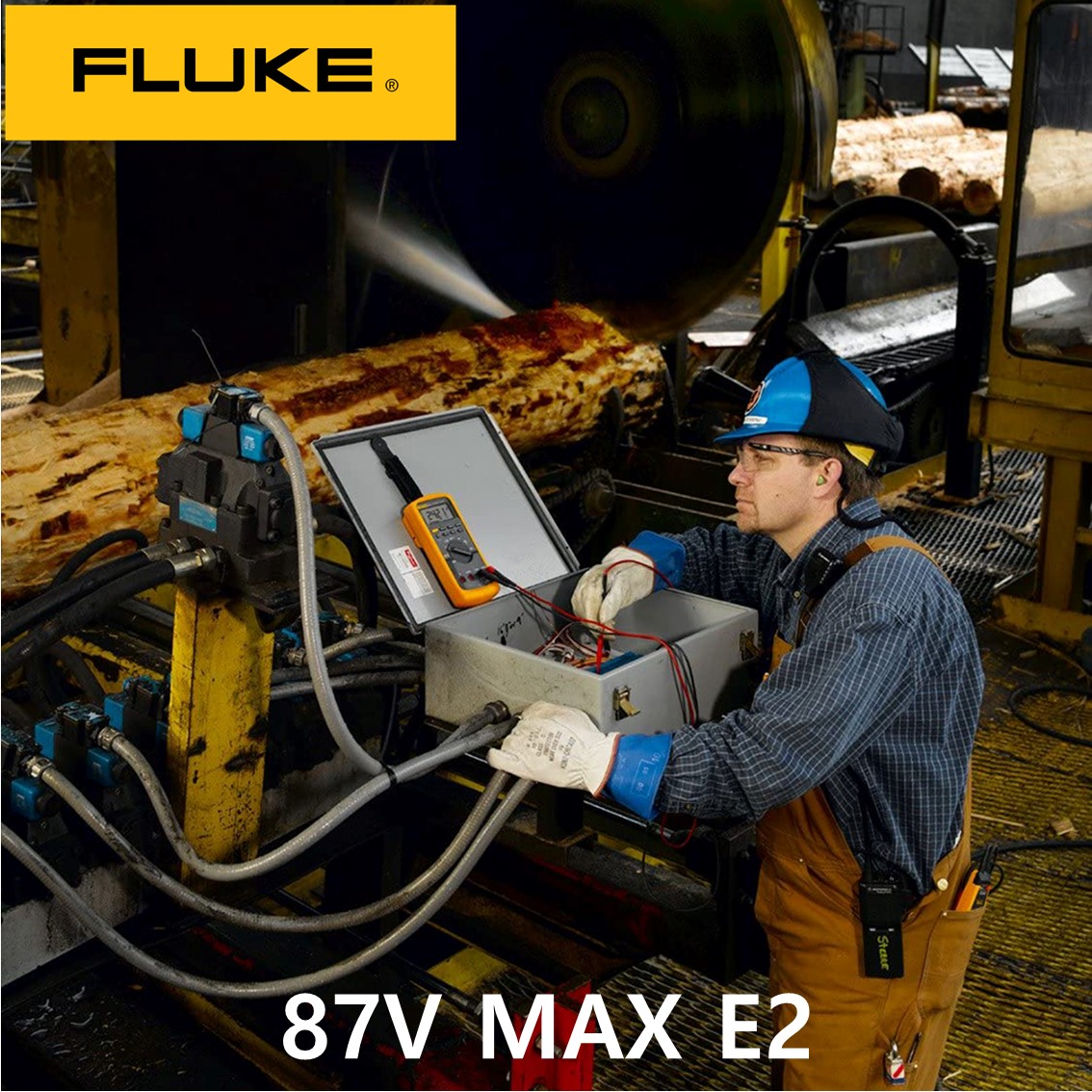 FLUKE 87V MAX E2 KIT  정품 디지털 멀티미터, 멀티메타, 테스트기(자석 스트랩)