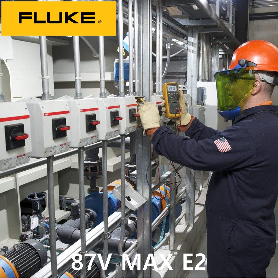 FLUKE 87V MAX E2 KIT  정품 디지털 멀티미터, 멀티메타, 테스트기(자석 스트랩)