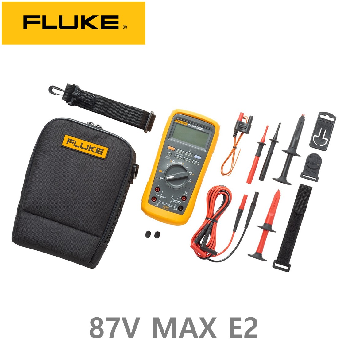 FLUKE 87V MAX E2 KIT  정품 디지털 멀티미터, 멀티메타, 테스트기(자석 스트랩)