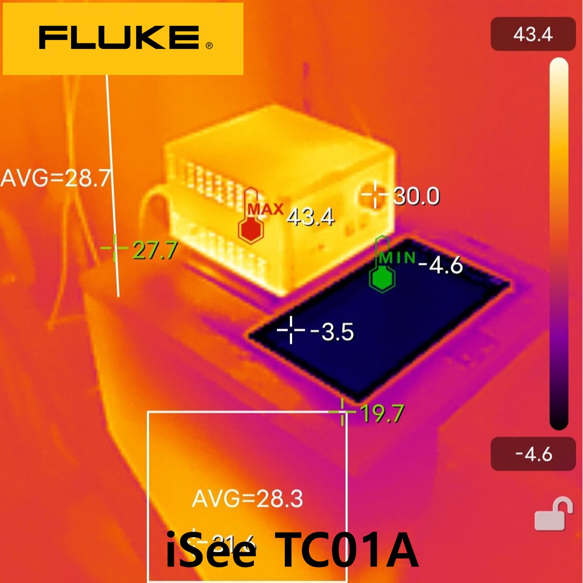 FLUKE iSee TC01A 정품 열화상 카메라, 휴대폰 열화상카메라 (-10~550도)
