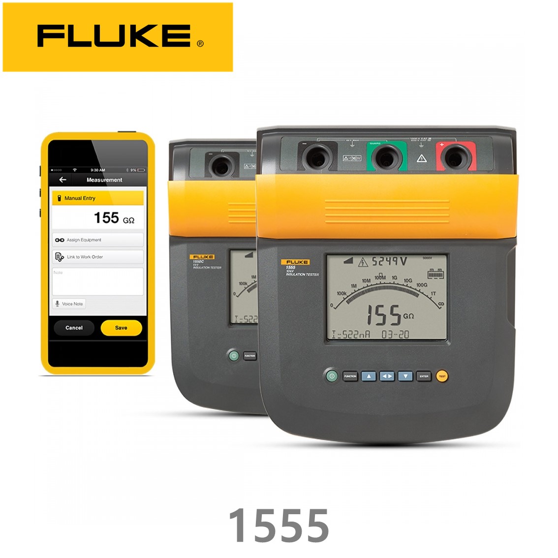 [ FLUKE 1555 ]  정품 플루크 절연저항계 1555 (10KV), 절연시험기, 절연저항계