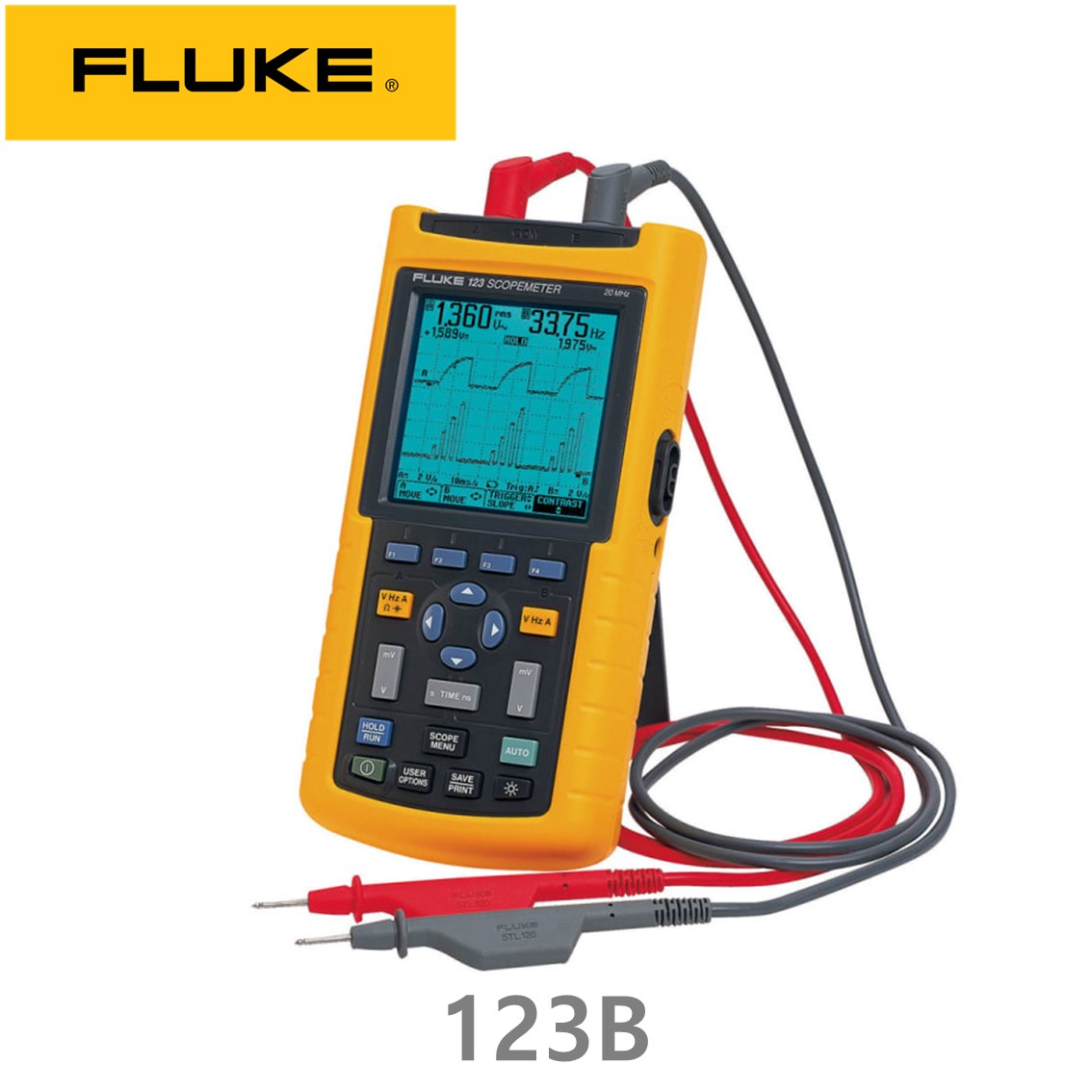 [ FLUKE 123B ] 플루크 스코프미터, 휴대용 오실로스코프 123B (20MHZ)