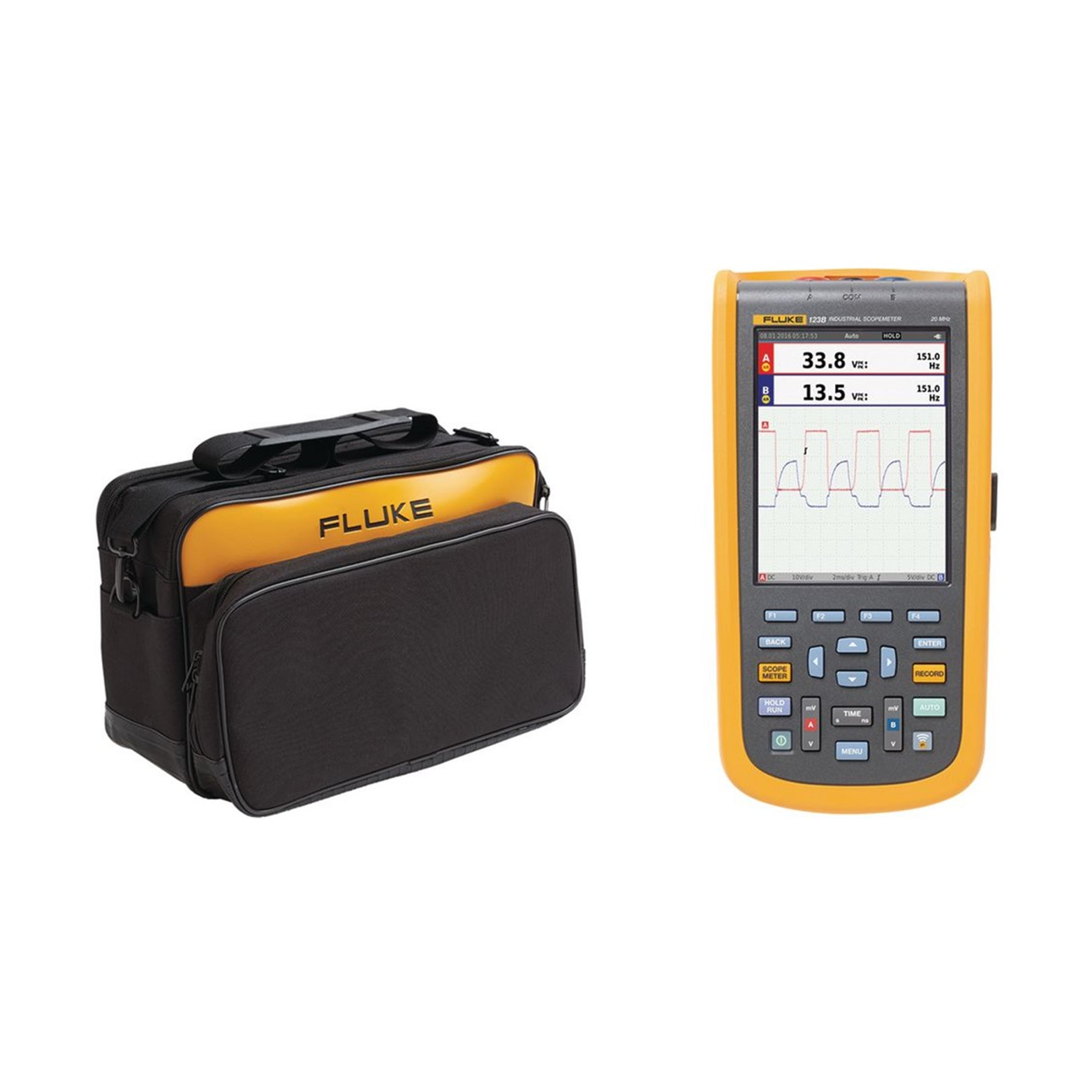 FLUKE 123B SET  정품 플루크 스코프미터 세트, 휴대용 오실로스코프(20MHZ)